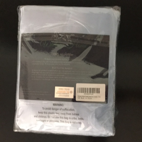 Blue microfiber twin sheet set - Picture 2 of 2